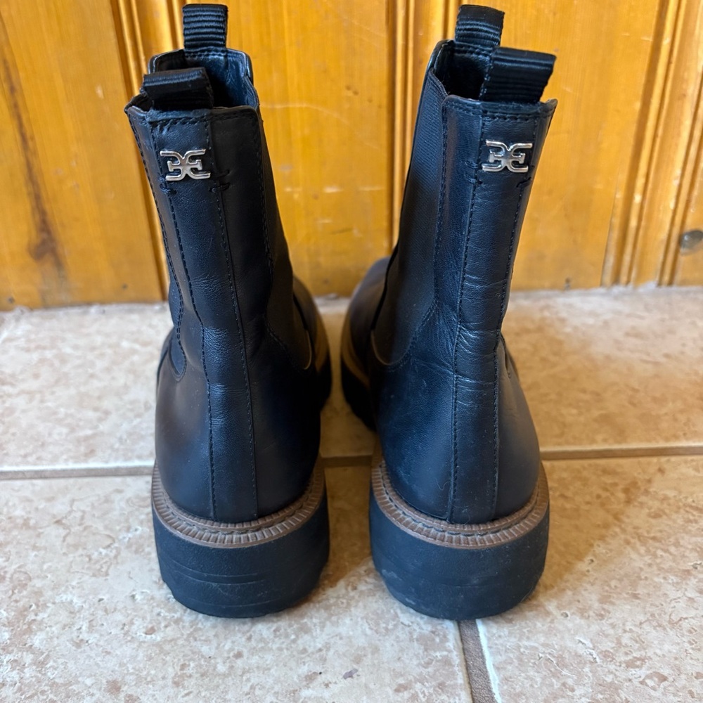 Sam Edelman Laguna Chelsea Boot - Black Lug Sole Sz 9.5 - Picture 8 of 10